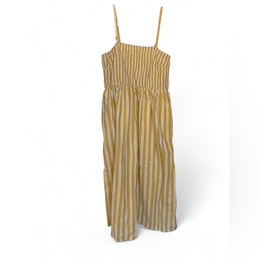 A New Day Yellow and White Dress